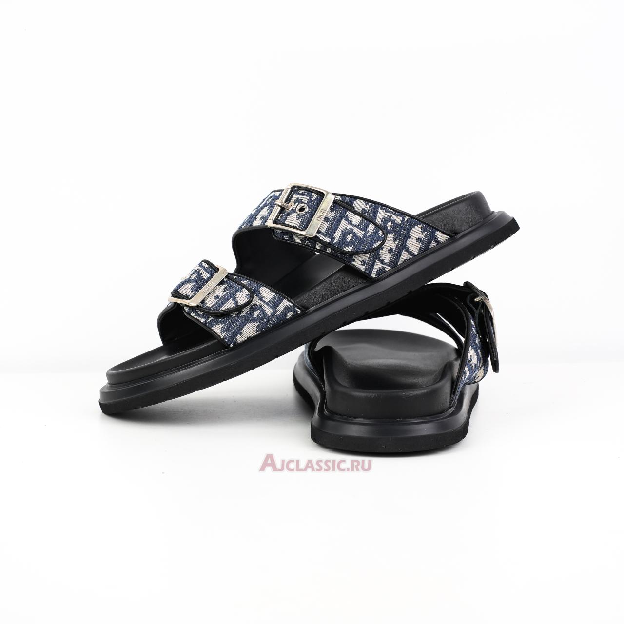 New Dior Aqua Sandal "Beige and Black Dior Oblique Jacquard" 3SA135ZSA_H561 Shoes