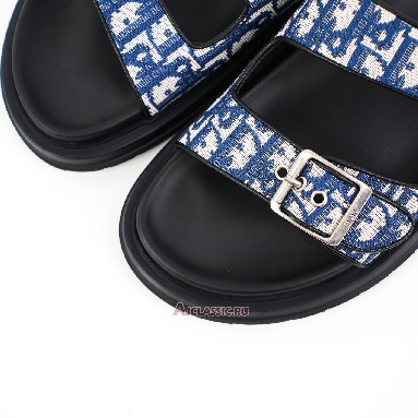 Buy Dior Aqua Sandal Beige and Blue Dior Oblique Jacquard Beige 3SA135ZSA_H561-2 Quality Reps Replicas Shoes