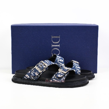 Buy Dior Aqua Sandal Beige and Blue Dior Oblique Jacquard Beige 3SA135ZSA_H561-2 Quality Reps Replicas Shoes