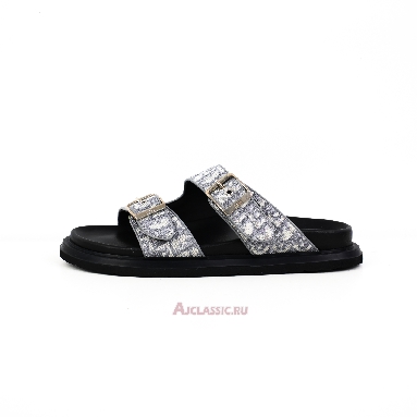 Buy Dior Aqua Sandal Gray and Black Dior Oblique Jacquard Grey 3SA135ZSA_H561-3 Quality Reps Replicas Shoes