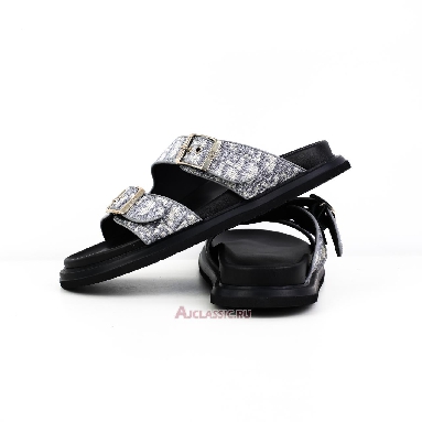 Buy Dior Aqua Sandal Gray and Black Dior Oblique Jacquard Grey 3SA135ZSA_H561-3 Quality Reps Replicas Shoes