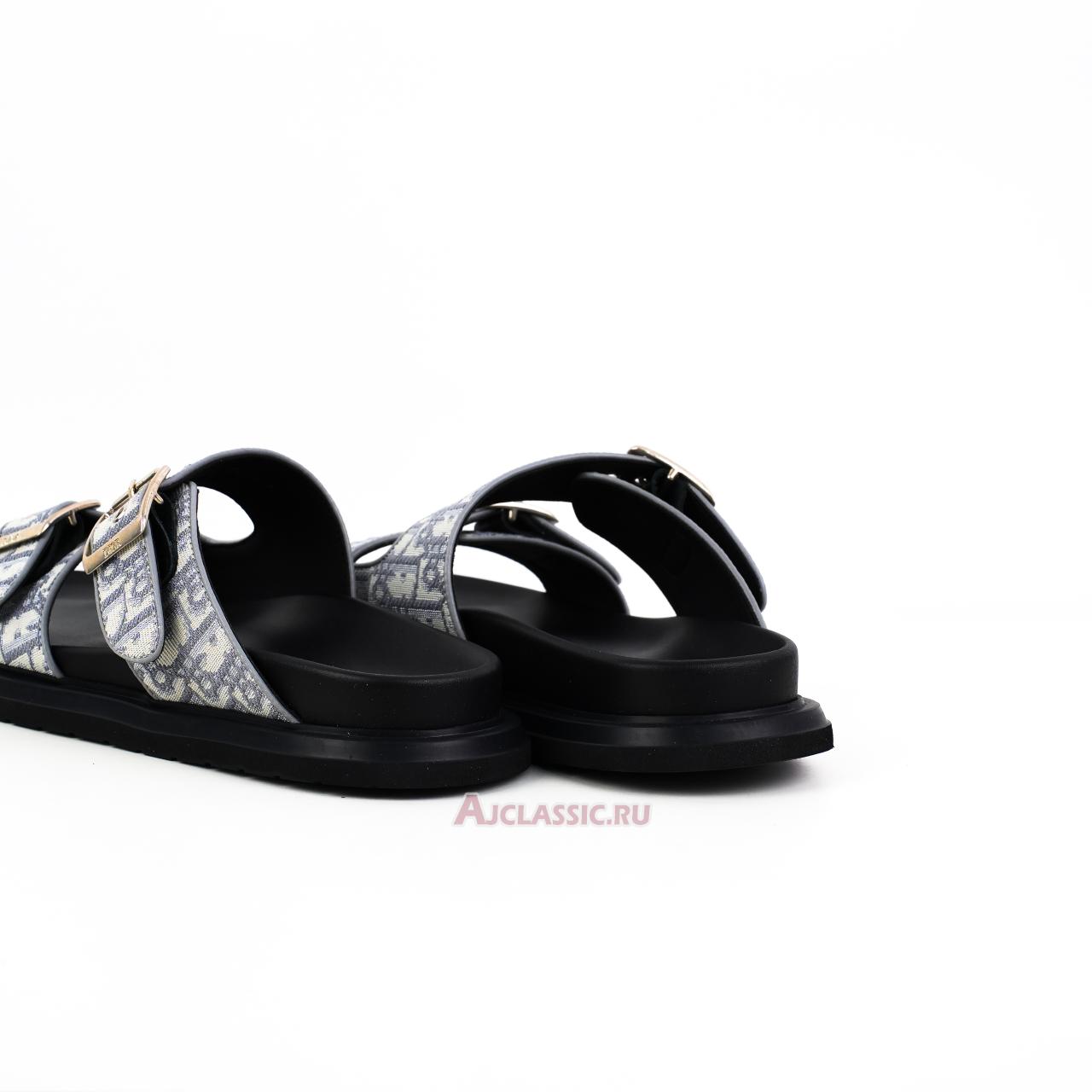 New Dior Aqua Sandal "Gray and Black Dior Oblique Jacquard" 3SA135ZSA_H561-3 Shoes