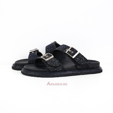 Buy Dior Aqua Sandal Black Dior Oblique Jacquard Black 3SA135ZSA_H969 Quality Reps Replicas Shoes