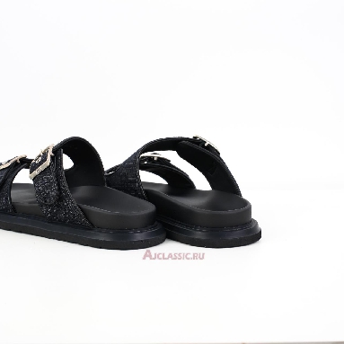 Buy Dior Aqua Sandal Black Dior Oblique Jacquard Black 3SA135ZSA_H969 Quality Reps Replicas Shoes