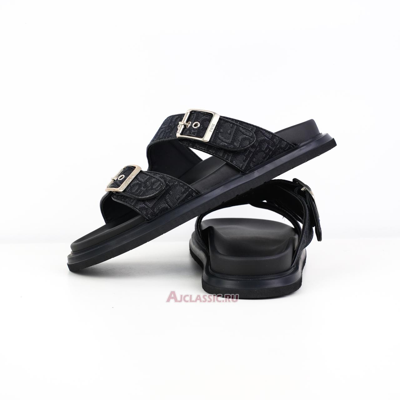 New Dior Aqua Sandal "Black Dior Oblique Jacquard" 3SA135ZSA_H969 Shoes