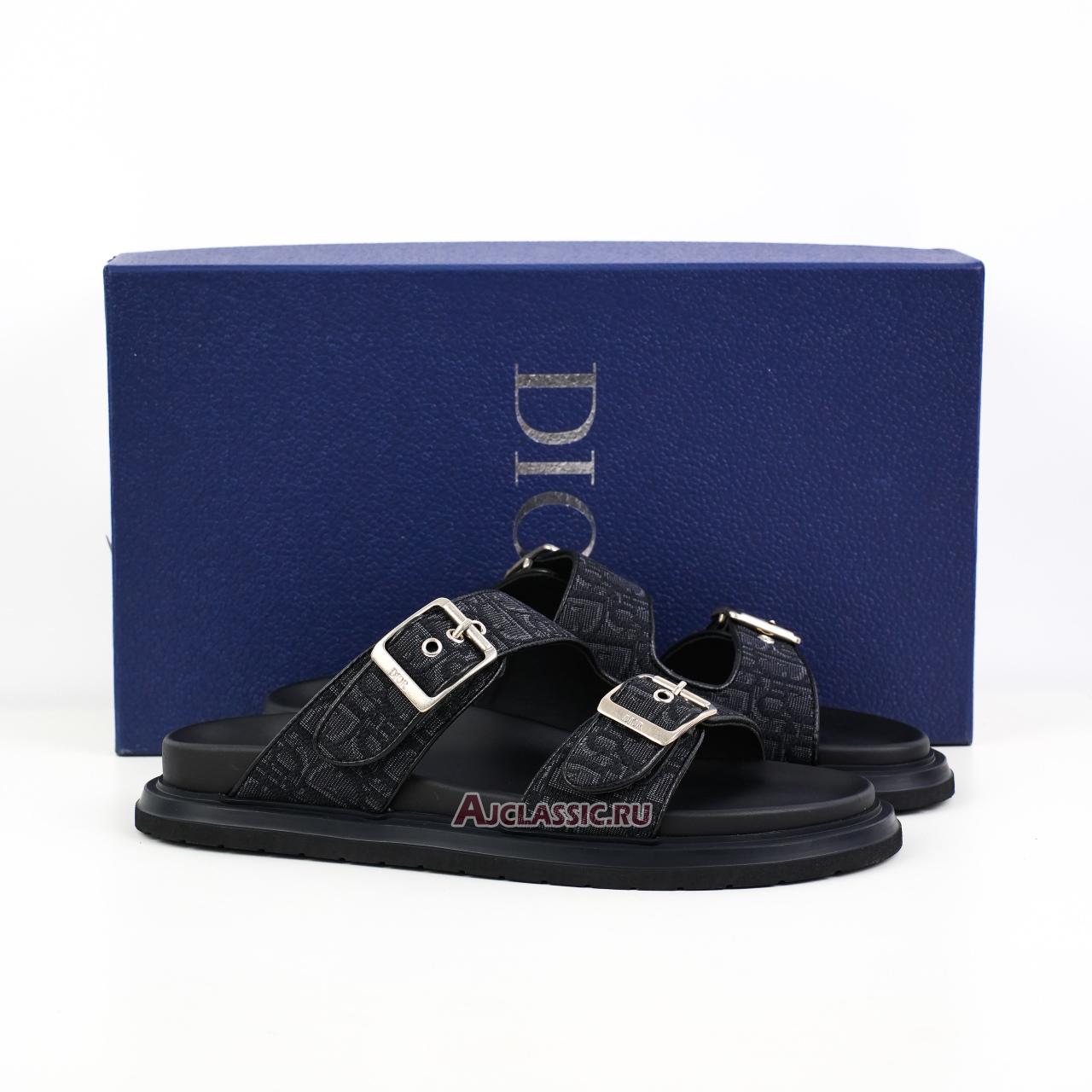 New Dior Aqua Sandal "Black Dior Oblique Jacquard" 3SA135ZSA_H969 Shoes