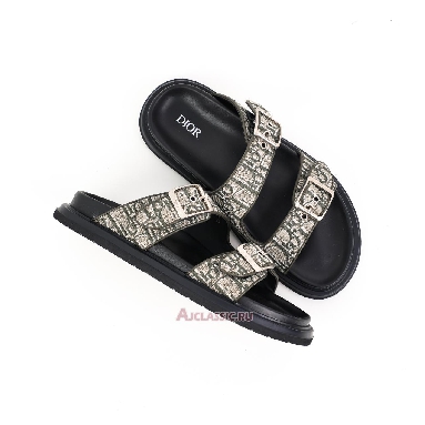 Buy Dior Aqua Sandal Green and Black Dior Oblique Jacquard Green 3SA135ZSA_H969-2 Quality Reps Replicas Shoes