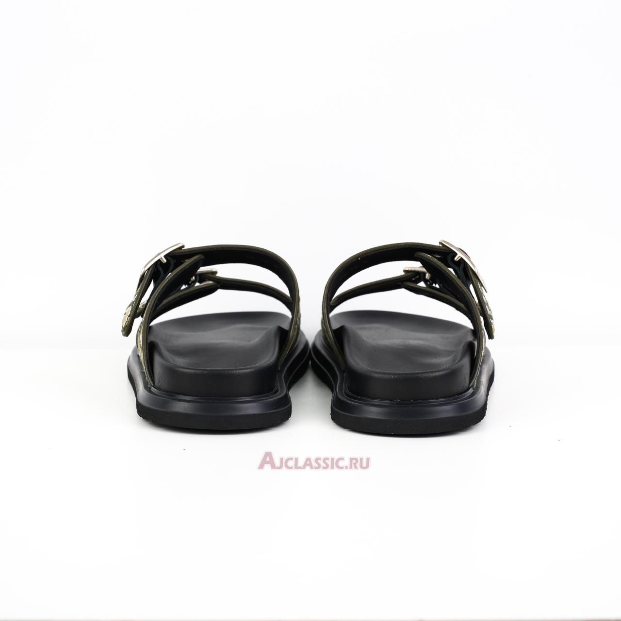 New Dior Aqua Sandal "Green and Black Dior Oblique Jacquard" 3SA135ZSA_H969-2 Shoes