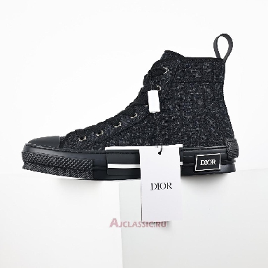 Buy B23 League High-Top Sneaker Black Dior Oblique Jacquard Black 3SH126ZSA_H969 Quality Reps Replicas Shoes
