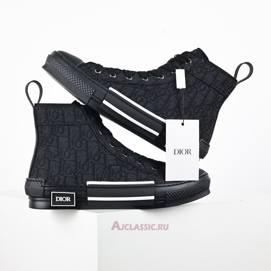 New B23 League High-Top Sneaker "Black Dior Oblique Jacquard" 3SH126ZSA_H969 Shoes