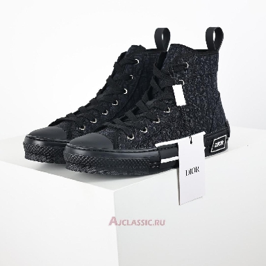 Buy B23 League High-Top Sneaker Black Dior Oblique Jacquard Black 3SH126ZSA_H969 Quality Reps Replicas Shoes