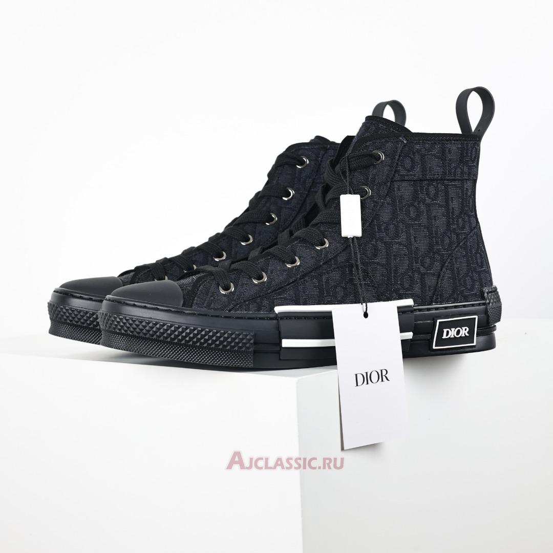 New B23 League High-Top Sneaker "Black Dior Oblique Jacquard" 3SH126ZSA_H969 Shoes