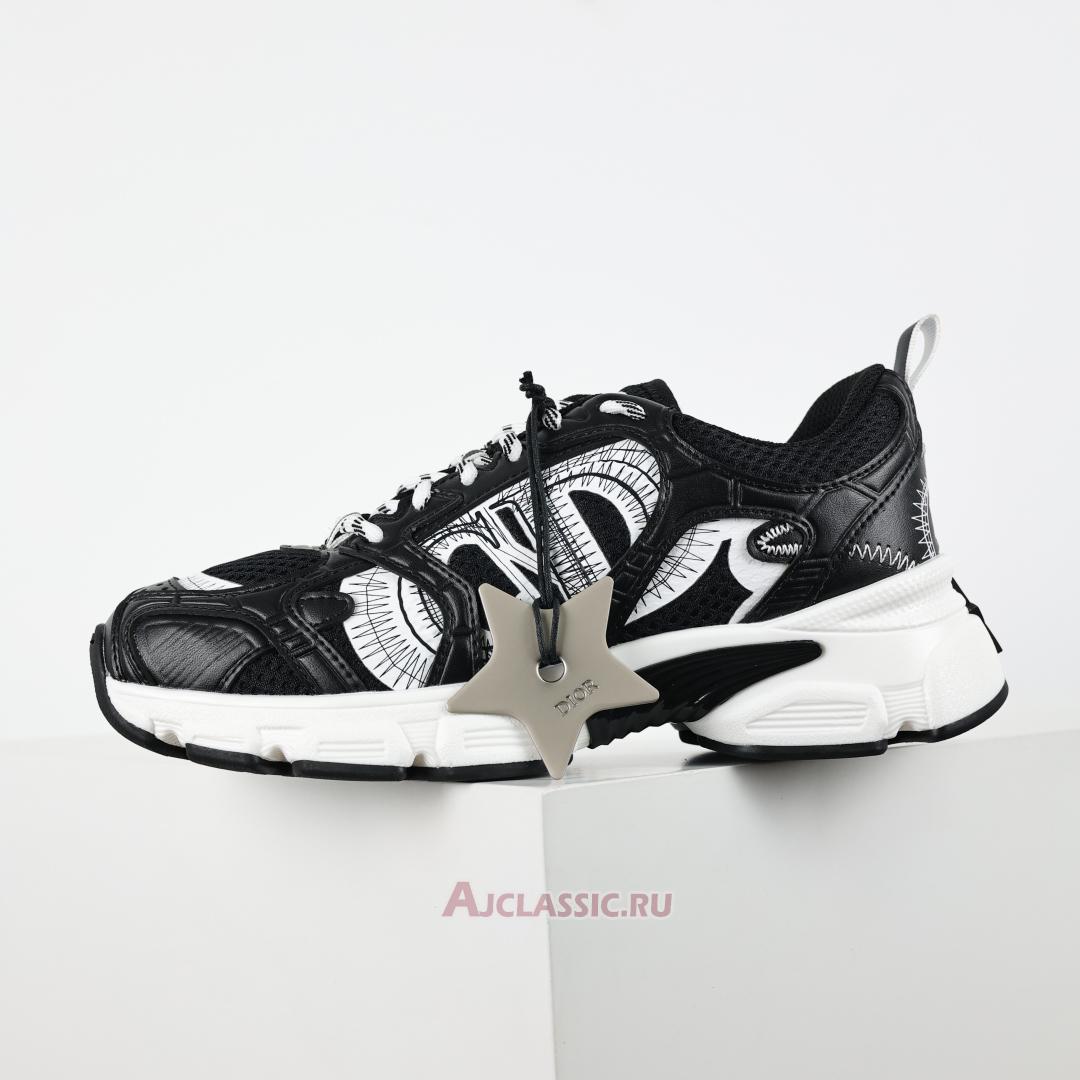 New Dior Chrono Sneaker "Black Mesh White" KCK414TRM_S19W-2 Shoes