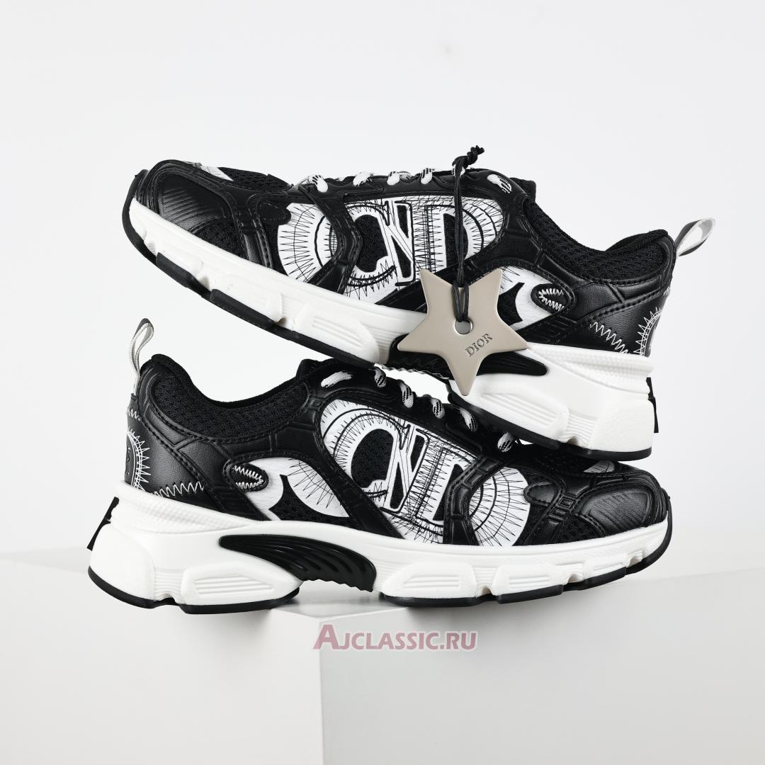 New Dior Chrono Sneaker "Black Mesh White" KCK414TRM_S19W-2 Shoes