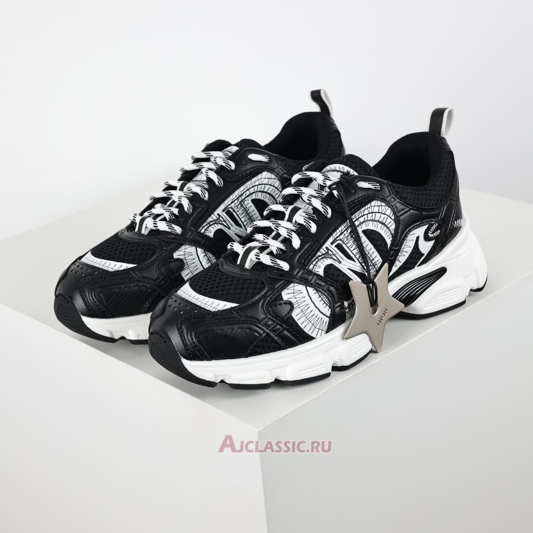 New Dior Chrono Sneaker "Black Mesh White" KCK414TRM_S19W-2 Shoes