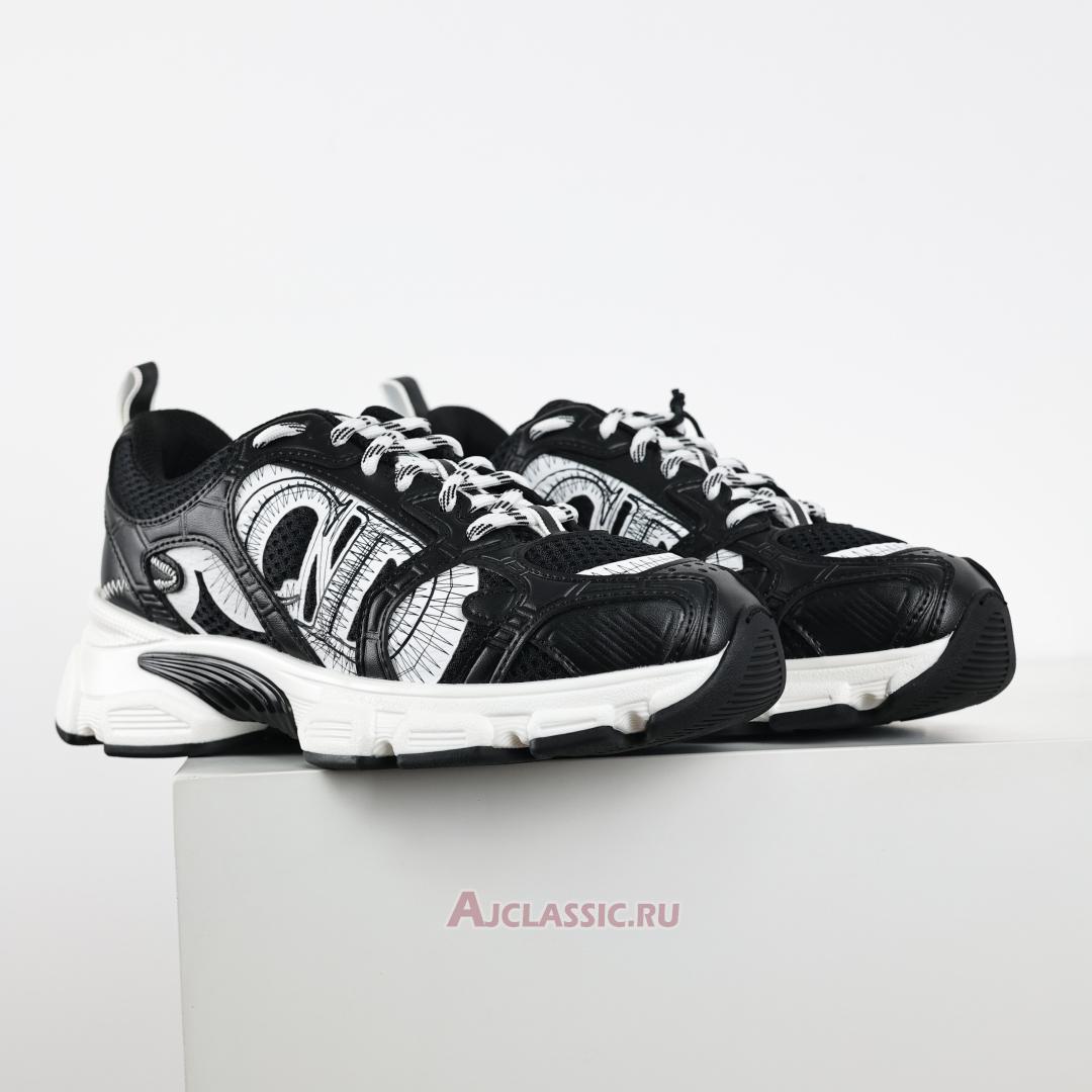 New Dior Chrono Sneaker "Black Mesh White" KCK414TRM_S19W-2 Shoes