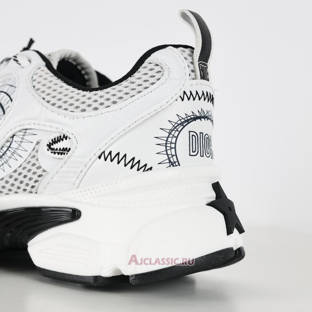 New Dior Chrono Sneaker "White Mesh Black" KCK414TRM_S19W Shoes