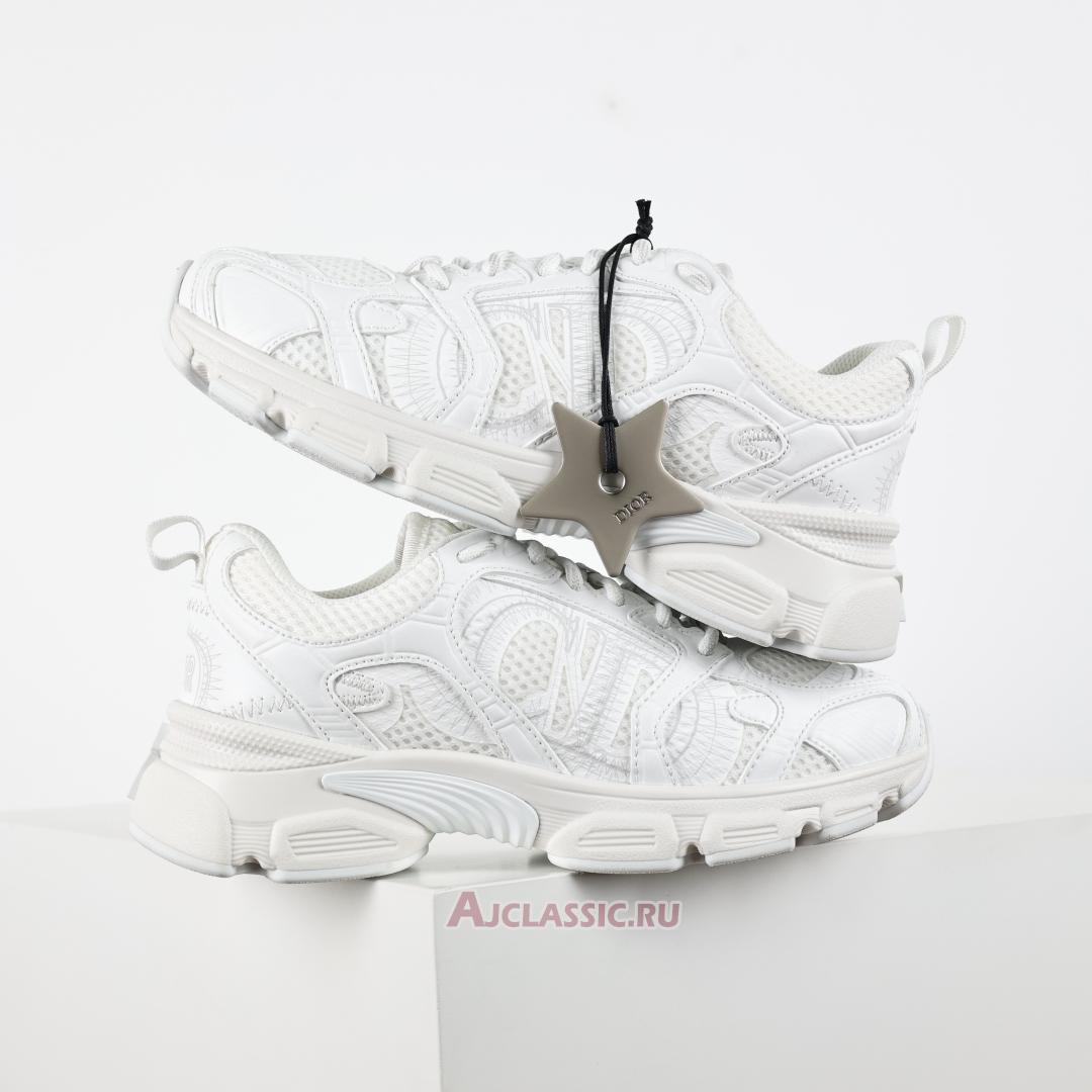New Dior Chrono Sneaker "Mesh White Leather" KCK414TRM_S10W Shoes