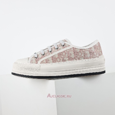 Buy Dior WalkNDior Platform Nude Dior Oblique Embroidered Cotton Pink KCK385OBE_S21U Quality Reps Replicas Shoes