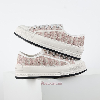 Buy Dior WalkNDior Platform Nude Dior Oblique Embroidered Cotton Pink KCK385OBE_S21U Quality Reps Replicas Shoes