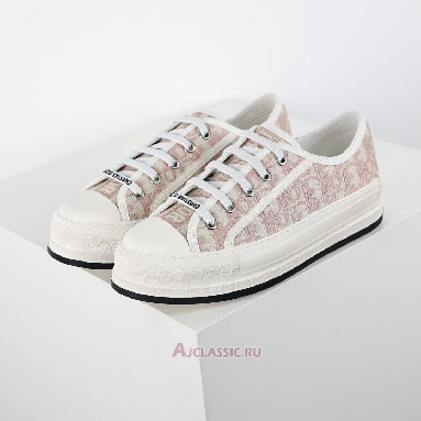 Buy Dior WalkNDior Platform Nude Dior Oblique Embroidered Cotton Pink KCK385OBE_S21U Quality Reps Replicas Shoes