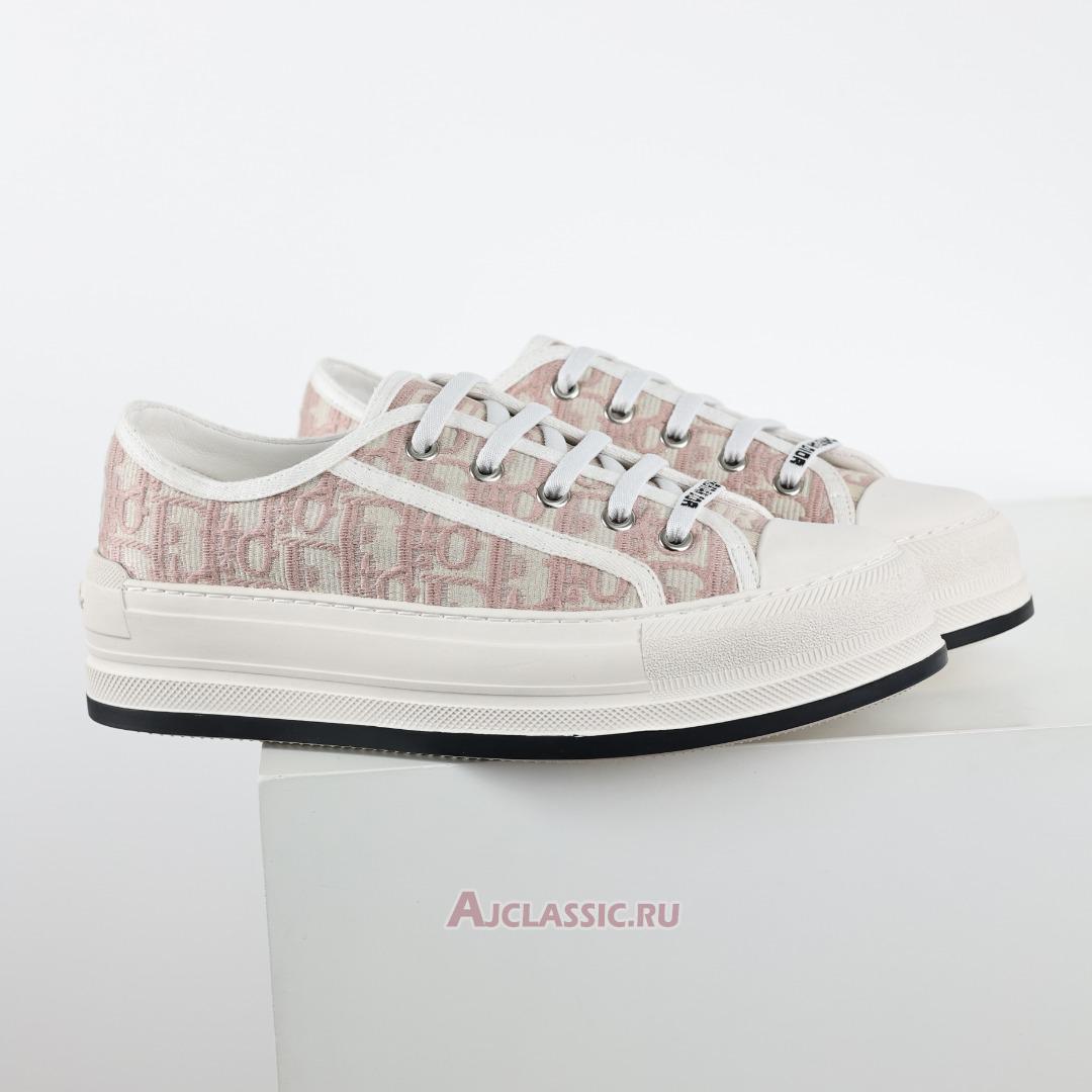 New Dior WalkNDior Platform "Nude Dior Oblique Embroidered Cotton" KCK385OBE_S21U Shoes