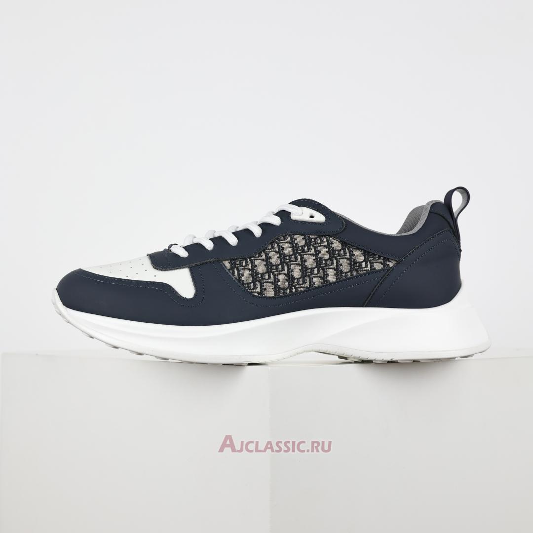 New Dior B25 Runner "Dior Oblique - Navy Blue Cream" 3SN299ZIR_H561 Shoes