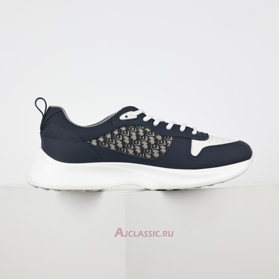 New Dior B25 Runner "Dior Oblique - Navy Blue Cream" 3SN299ZIR_H561 Shoes