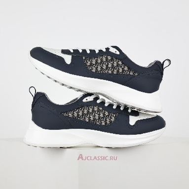 Buy Dior B25 Runner Dior Oblique - Navy Blue Cream Blue 3SN299ZIR_H561 Quality Reps Replicas Shoes