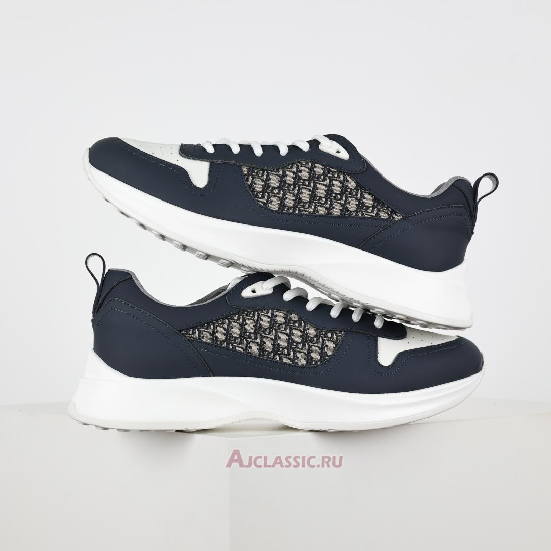 New Dior B25 Runner "Dior Oblique - Navy Blue Cream" 3SN299ZIR_H561 Shoes