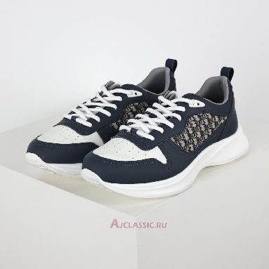 Buy Dior B25 Runner Dior Oblique - Navy Blue Cream Blue 3SN299ZIR_H561 Quality Reps Replicas Shoes
