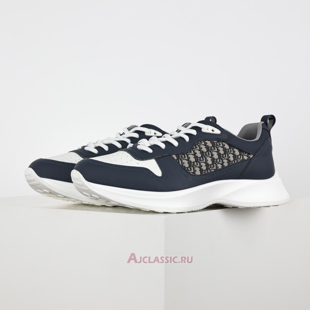 New Dior B25 Runner "Dior Oblique - Navy Blue Cream" 3SN299ZIR_H561 Shoes