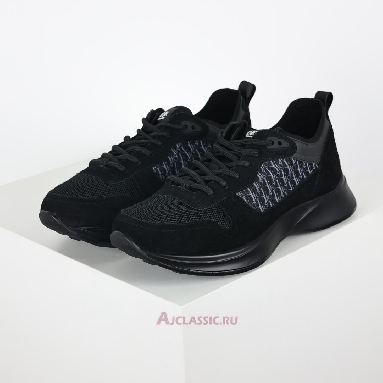 Buy Dior B25 Runner Suede Dior Oblique - Black Black 3SN283YUH_H900 Quality Reps Replicas Shoes