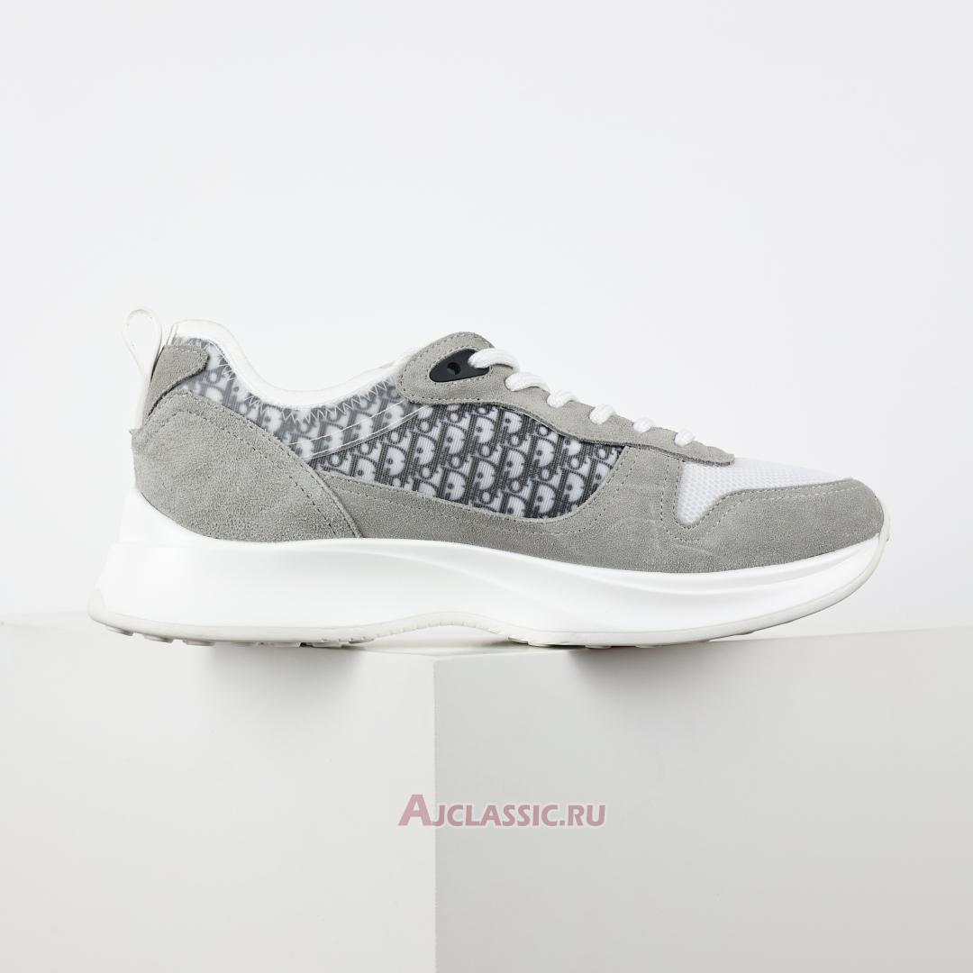 New Dior B25 Runner Suede "Gray White Technical Mesh" 3SN283ZMI_H865 Shoes