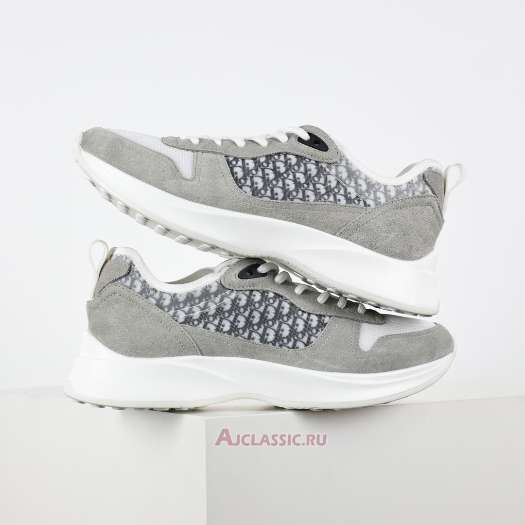 New Dior B25 Runner Suede "Gray White Technical Mesh" 3SN283ZMI_H865 Shoes