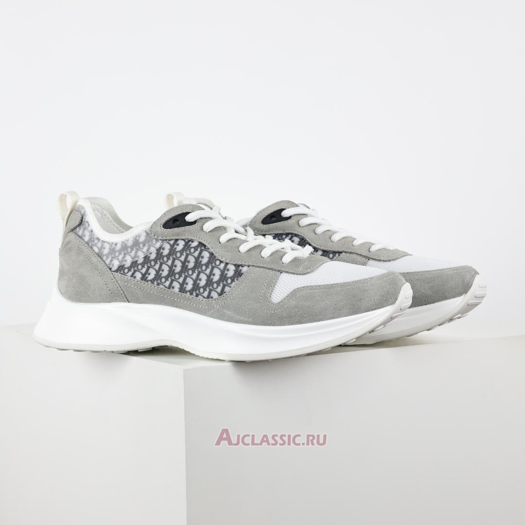 New Dior B25 Runner Suede "Gray White Technical Mesh" 3SN283ZMI_H865 Shoes