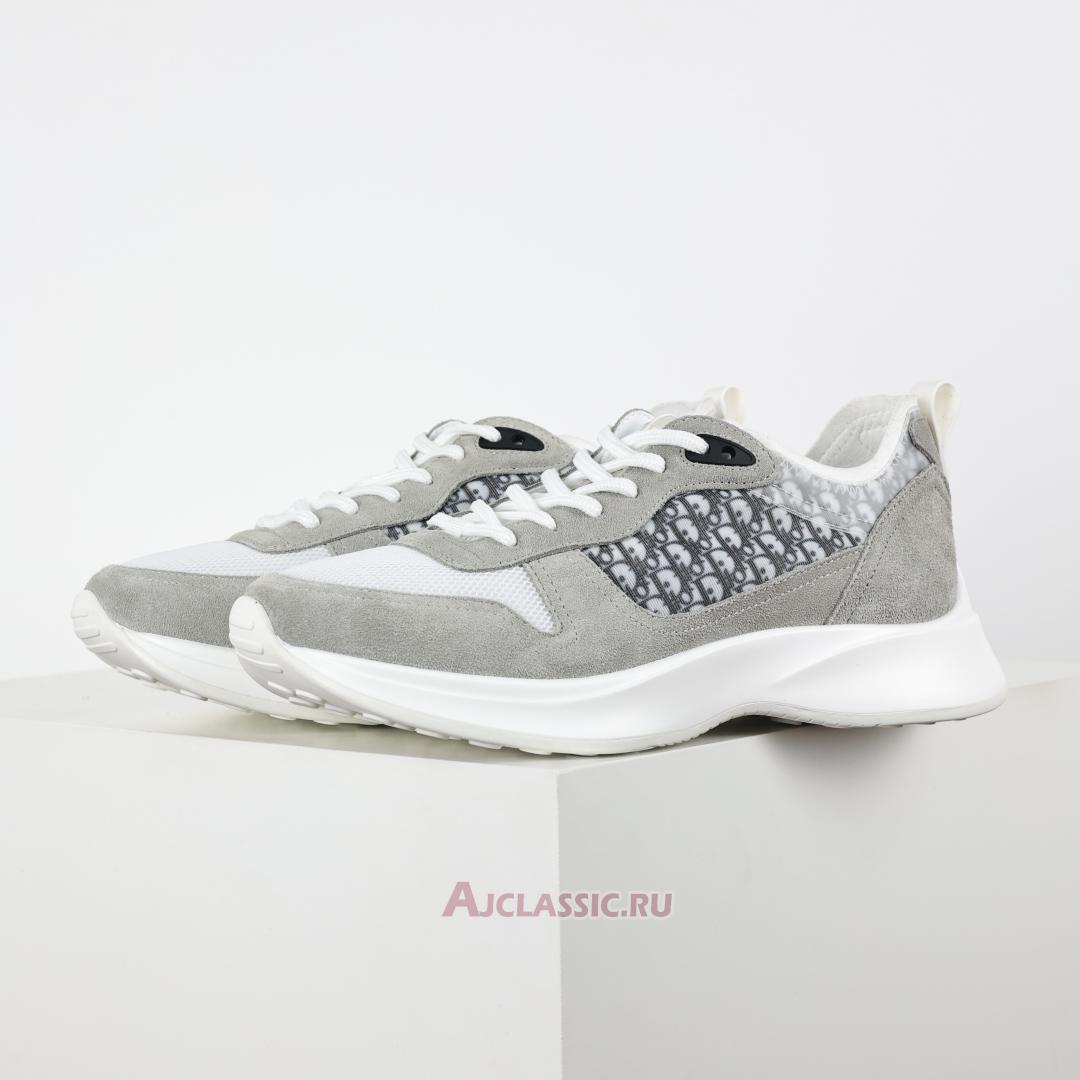 New Dior B25 Runner Suede "Gray White Technical Mesh" 3SN283ZMI_H865 Shoes