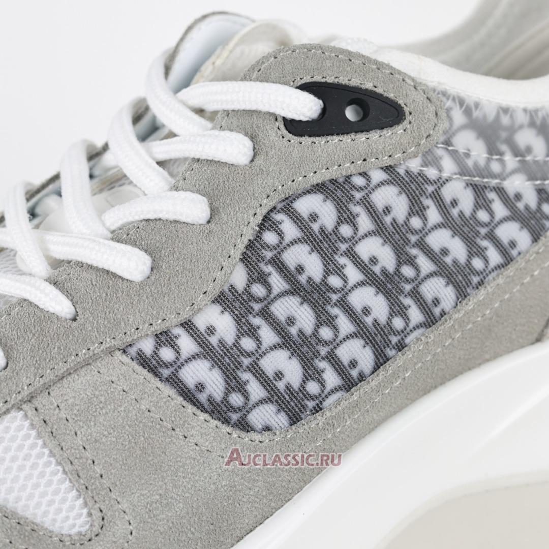 New Dior B25 Runner Suede "Gray White Technical Mesh" 3SN283ZMI_H865 Shoes
