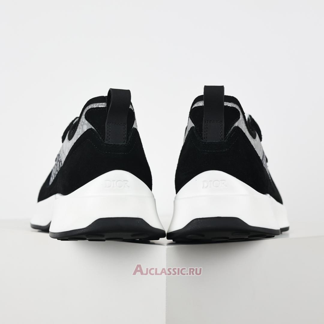 New Dior B25 Runner Suede "Black White Technical Mesh" 3SN259YUH_H960 Shoes