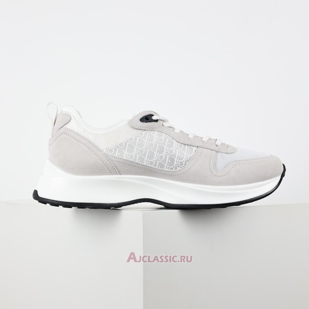 New Dior B25 Runner Suede "White Oblique" 3SN259YTR_H069 Shoes