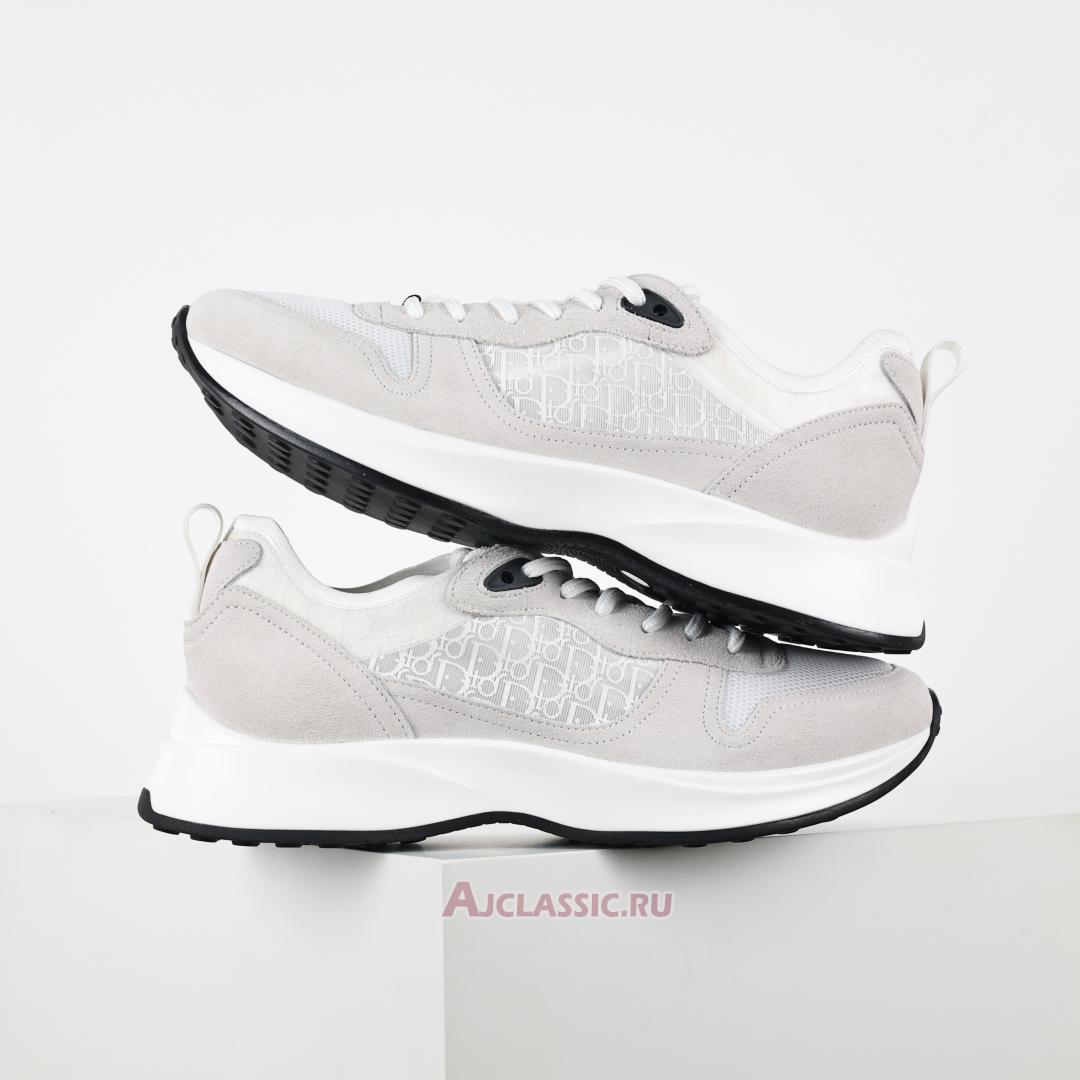 New Dior B25 Runner Suede "White Oblique" 3SN259YTR_H069 Shoes