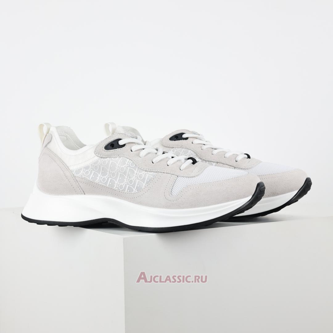 New Dior B25 Runner Suede "White Oblique" 3SN259YTR_H069 Shoes