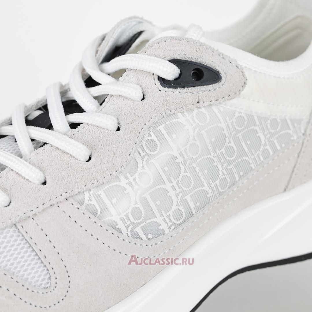 New Dior B25 Runner Suede "White Oblique" 3SN259YTR_H069 Shoes
