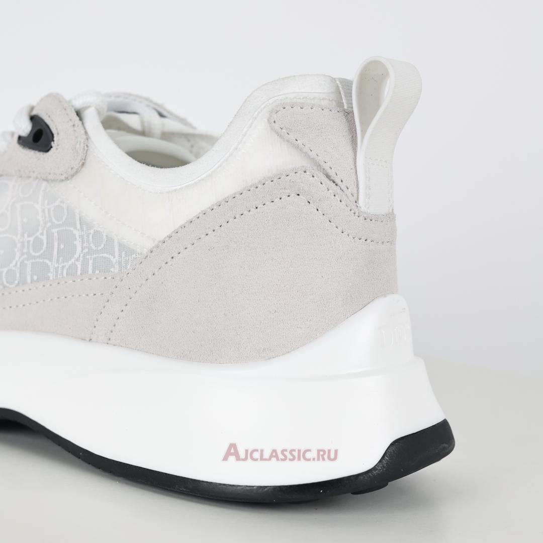 New Dior B25 Runner Suede "White Oblique" 3SN259YTR_H069 Shoes