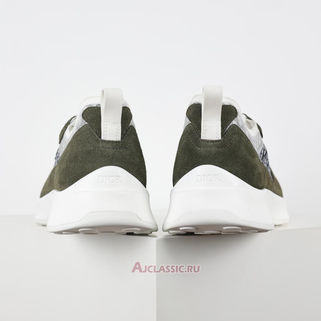 New Dior B25 Runner Suede "Olive" 3SN283ZMI_H066 Shoes