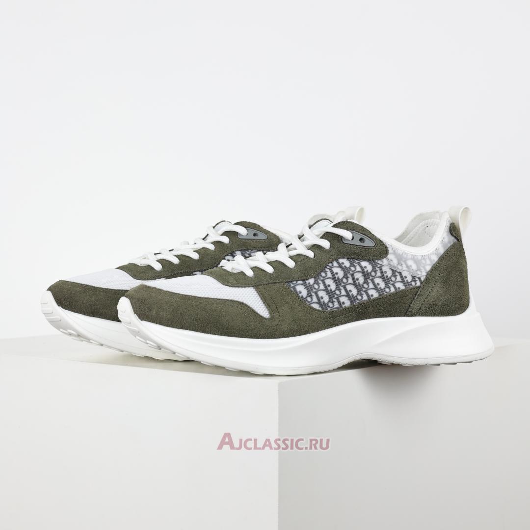 New Dior B25 Runner Suede "Olive" 3SN283ZMI_H066 Shoes