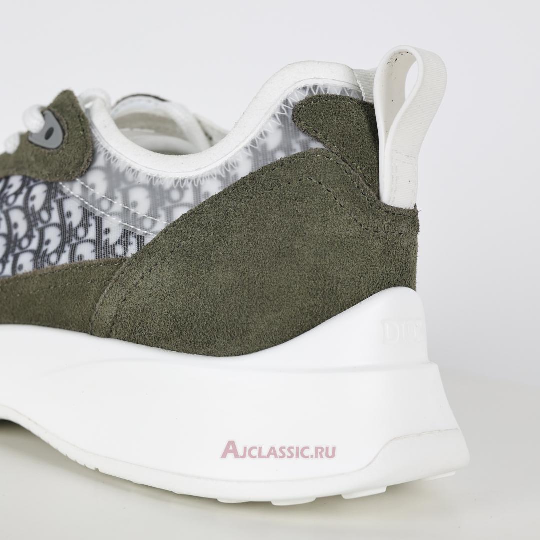 New Dior B25 Runner Suede "Olive" 3SN283ZMI_H066 Shoes