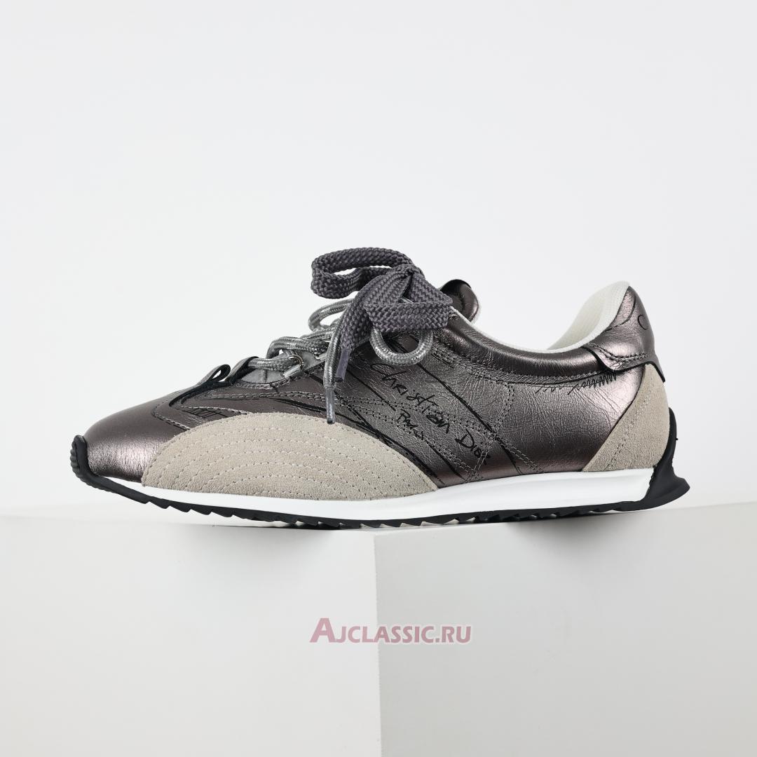 New Dior D-Sketch Sneaker "Gray Nylon and Calfskin" KCK427MPA_S900-2 Shoes