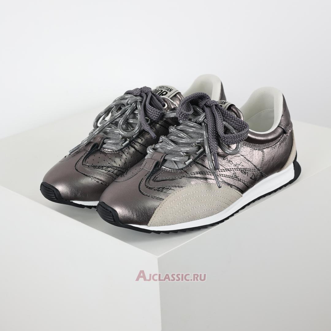 New Dior D-Sketch Sneaker "Gray Nylon and Calfskin" KCK427MPA_S900-2 Shoes