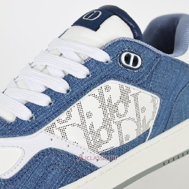 Buy Dior B27 Low Sneaker White Smooth Calfskin Blue Denim Blue 3SN272ZAC_H580 Quality Reps Replicas Shoes